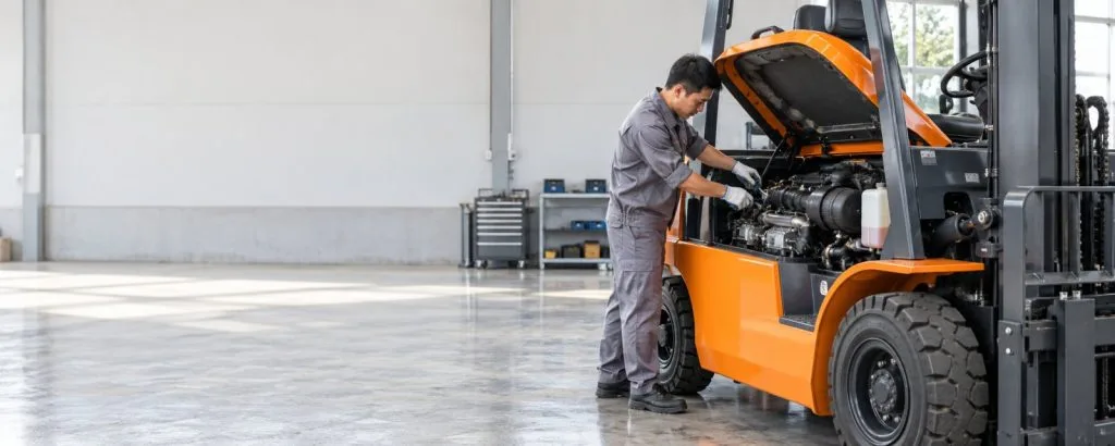 Đội xe nâng cho thuê