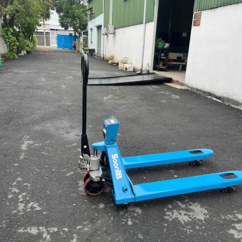 Xe nâng tay gắn cân ( có in) cao cấp