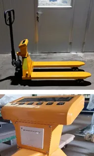 Xe nâng tay gắn cân (có kèm máy in) tiêu chuẩn